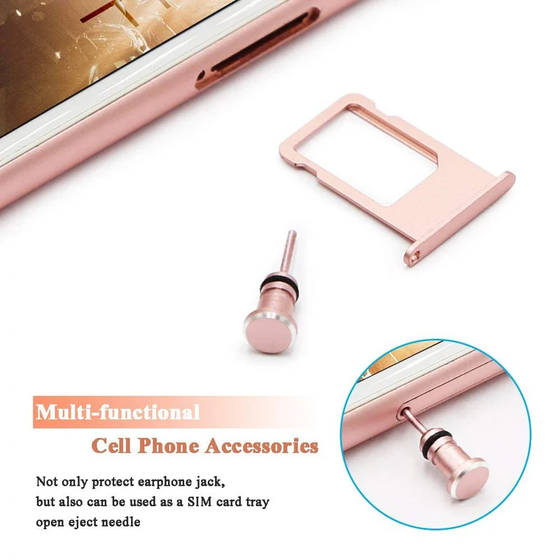 10set Type C Dust Plug USB C Port 3 5mm Headphone Jack Protect For Huawei Mate 20 Pro P10 P20 P30 for Xiaomi 8 A2 A1 MiX 3 F1
