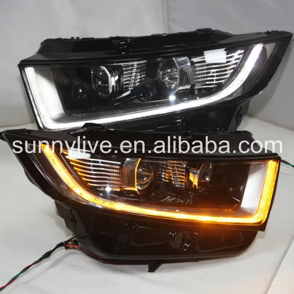 Best Price 2015-2016 Year for FORD for Edge LED Headlights Black Housing TL