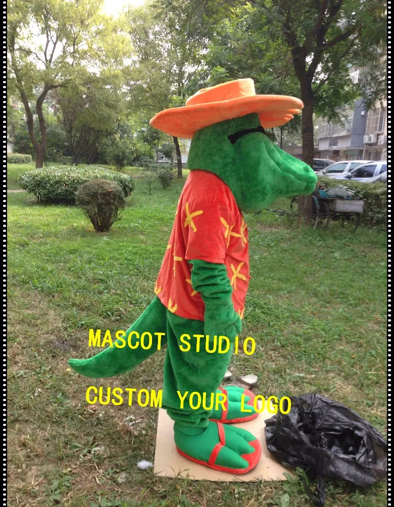 Крокодил gator Aligator талисмана обычай Необычные костюмы аниме косплей комплекты Mascotte нарядное платье карнавал costume41863