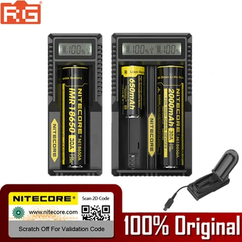 

Nitecore UM10 UM20 Smart Battery Charger LCD Display Battery Charger With Usb Cables For Charger 18650 10440 17500 14500