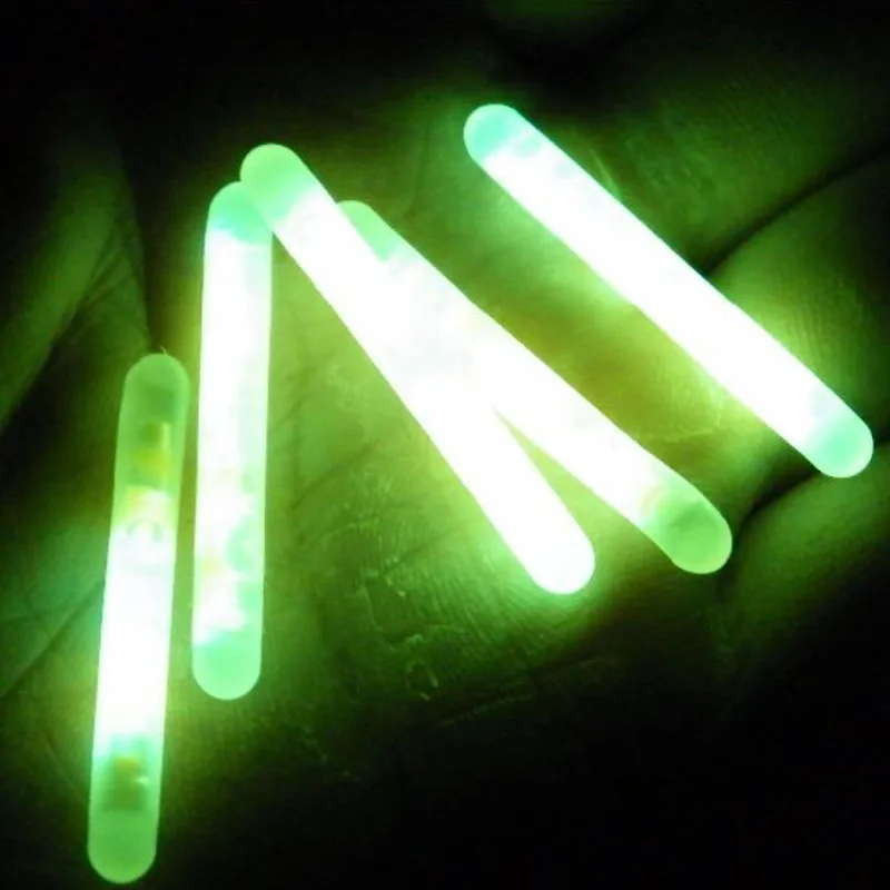 1 коробка(50 мешков = 250 шт) Диаметр: 4,5X37 мм Ночной светящийся поплавок для рыбалки Флуоресцентный светильник палочка зеленый светильник sDark светящаяся палочка рыба