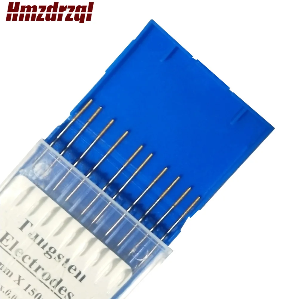 WL15 10Piece Gold Color1.0mm*150mm(Approx.0.04''x6'')Lanthanated Tungsten Electrode Head