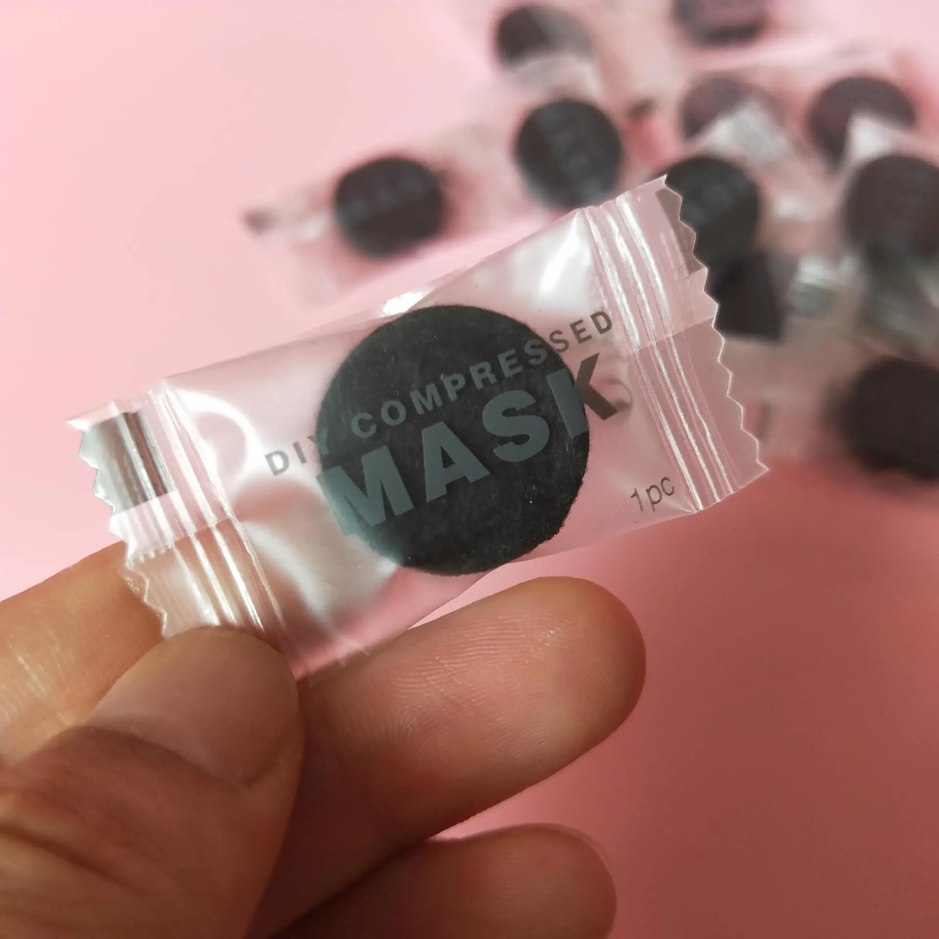 

Compressed Mask Facial Natural Bamboo Charcoal Black Mask Paper Fiber Face Care Compressed Mask Paper Sheet