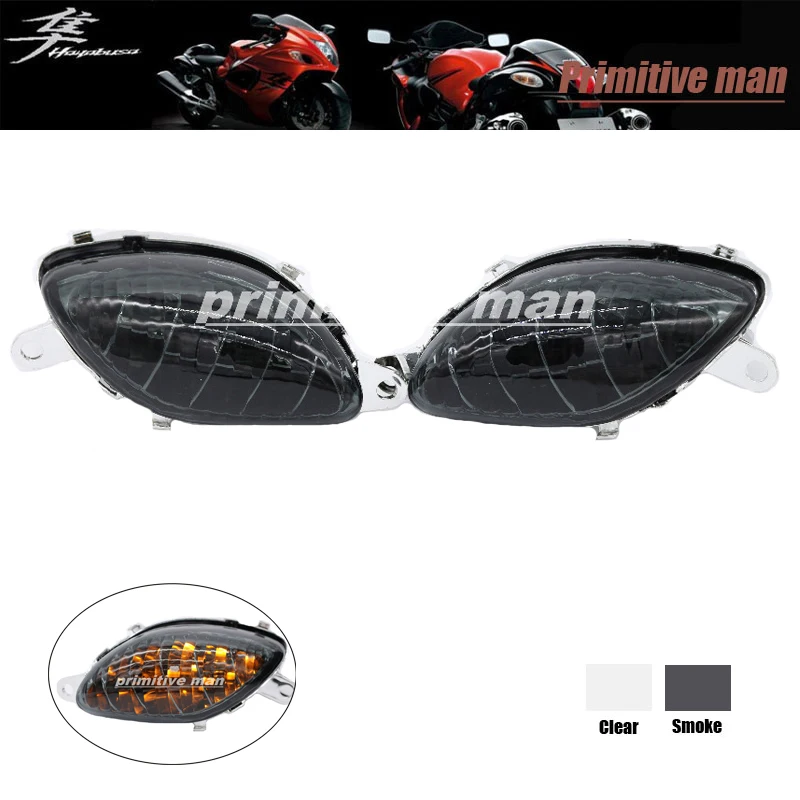 

High Quality Motorcycle Accessories LED Front Turn Signal Indicator Light For Suzuki Hayabusa 1999-2007 Smoke