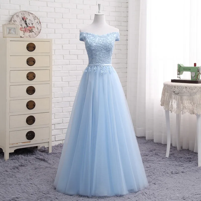 MNZ502L# вышивальное синее платье подружки невесты на шнуровке, новинка осень-зима, короткое платье средней длины для выпускного вечера, платье для девочек размера плюс на заказ