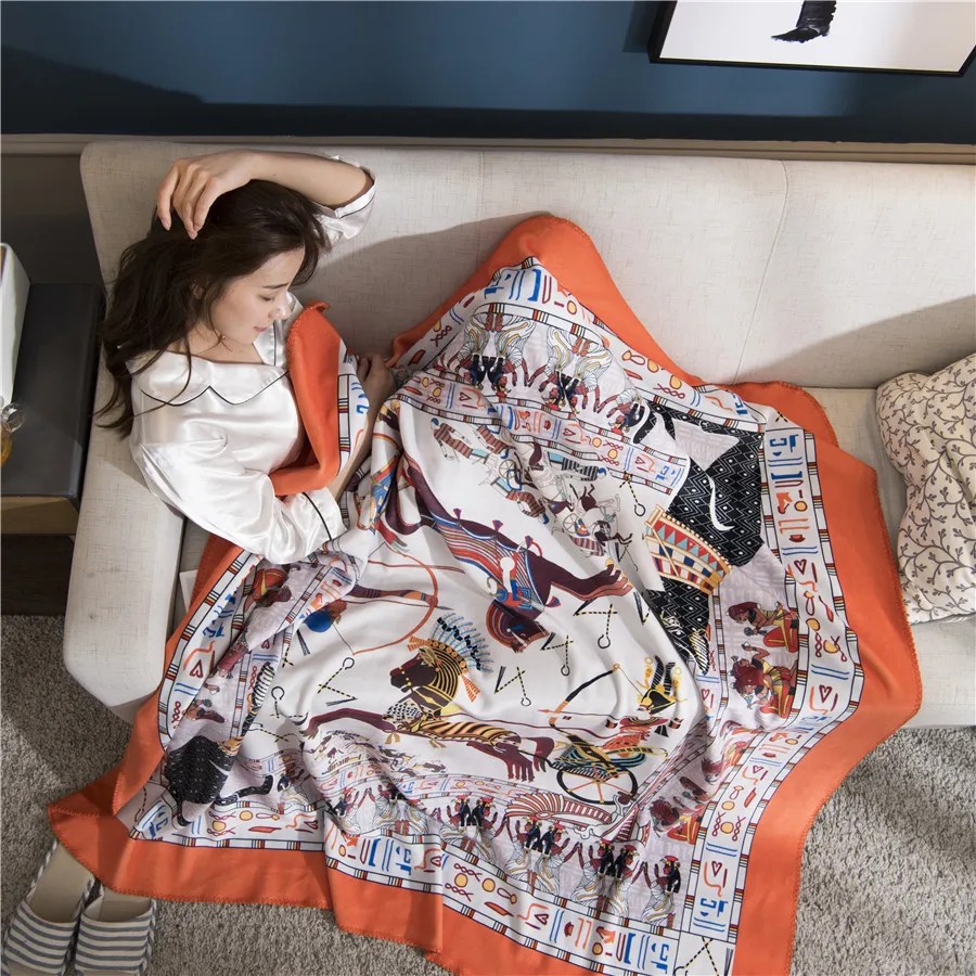 H одеяло вязаное шерстяное одеяло для дома, зимнее Флисовое одеяло для взрослых и детей, для путешествий, офиса, дома, шерстяное одеяло s для кровати