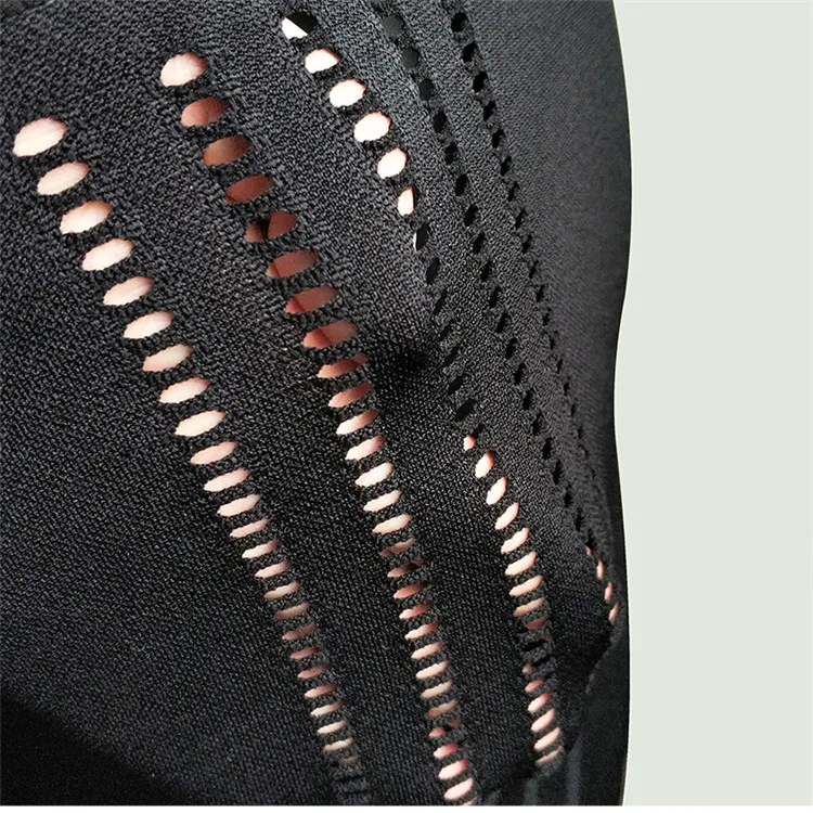 Черные открытые Бесшовные штаны для йоги, женские спортивные Леггинсы с эффектом пуш-ап, обтягивающие леггинсы для фитнеса, контроля живота, эластичная спортивная одежда