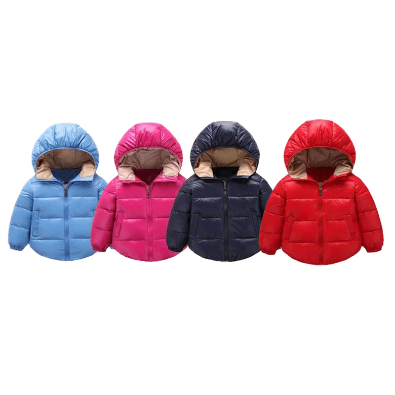 

Children winter jackets down jacket for girl autumn Warm hooded Long Sleeve baby toddler boys jacket kids parka outerwear