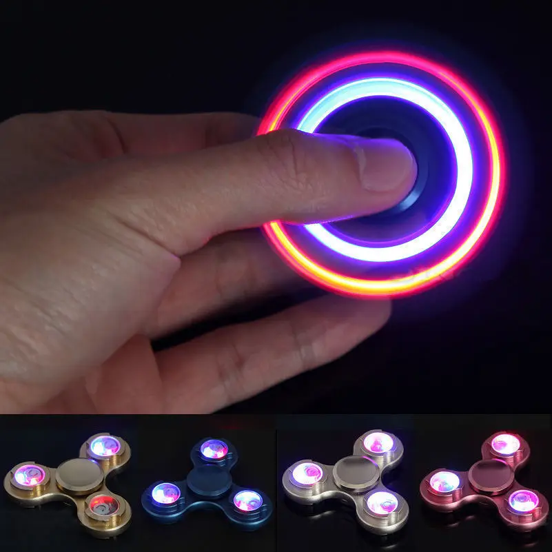 2017 New Style toy LED Finger Fidget Hand Tri-Spinner EDC Ceramic Bearing Gift Toys Relieve Stress Finger Gyro 2017 New Style toy LED Finger Fidget Hand Tri-Spinner EDC Ceramic Bearing Gift Toys Relieve Stress Finger Gyro
