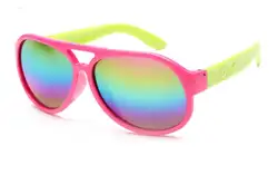 Knotolus 2018 моды лягушка зеркало солнцезащитные очки для детей Очки rianbow детские солнцезащитные очки