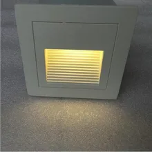 3 Вт светодиодный настенный светильник, светильник для лестниц, светильник для коридора, отель, встроенный ступенчатый светильник светодиодный светильник для ног, светильник s AC85-265V, 30 шт./лот