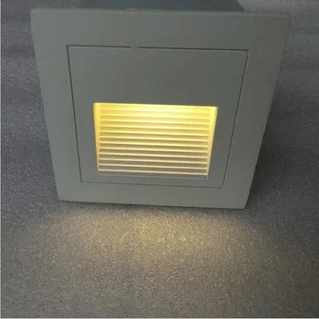

Free Shipping 3W LED Wall Lamp Stair light Corridor Light Hotel Embedded Step Light LED to The Footlights AC85-265V 30PCS/Lot