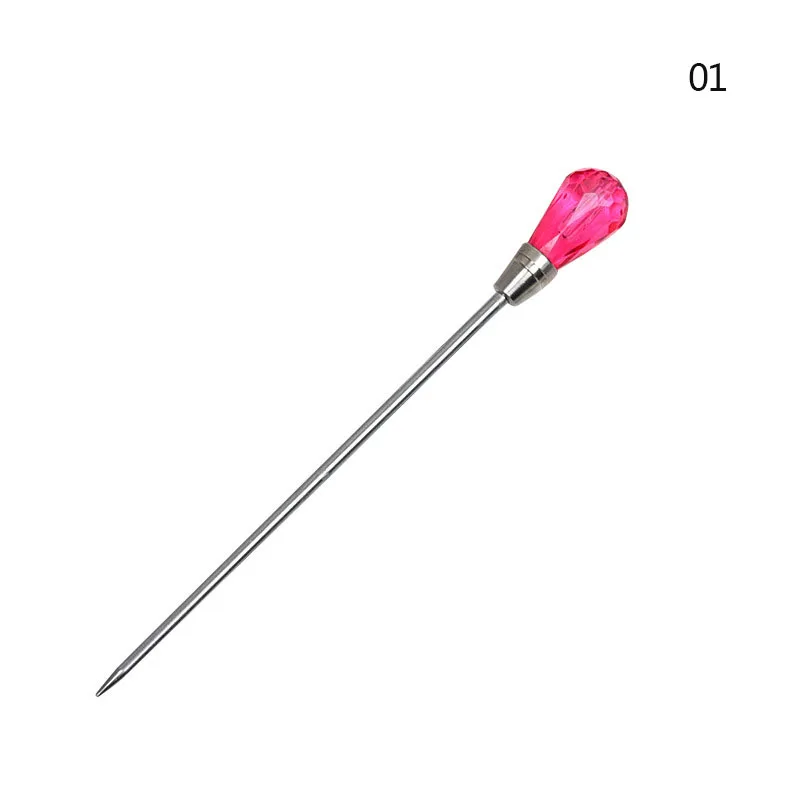 Pigment UV Resin DIY Crafts Jewelry Making Tools Powder Spoon Stirring Bar Bubble Needle LL@17 - Цвет: Needle