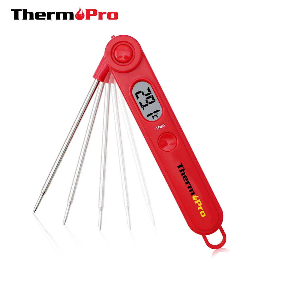 

ThermoPro TP03 Flip Tip Digital Instant Read Food Cooking Meat Thermometer with Probe for Kitchen Cooking, BBQ, Poultry, Grill