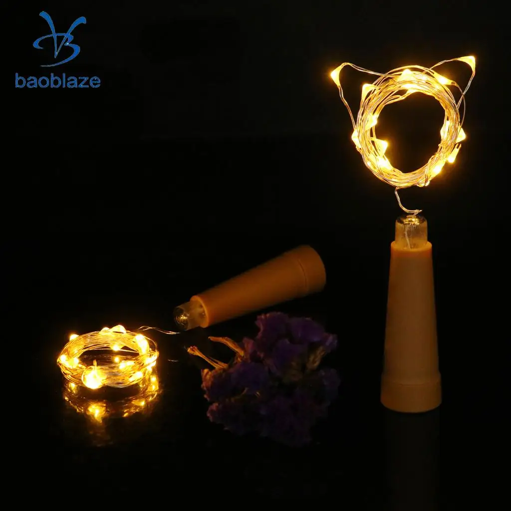 Cork Shaped String Fairy Light for Home Garden Balcony Wedding DIY Decoration Battery Operated