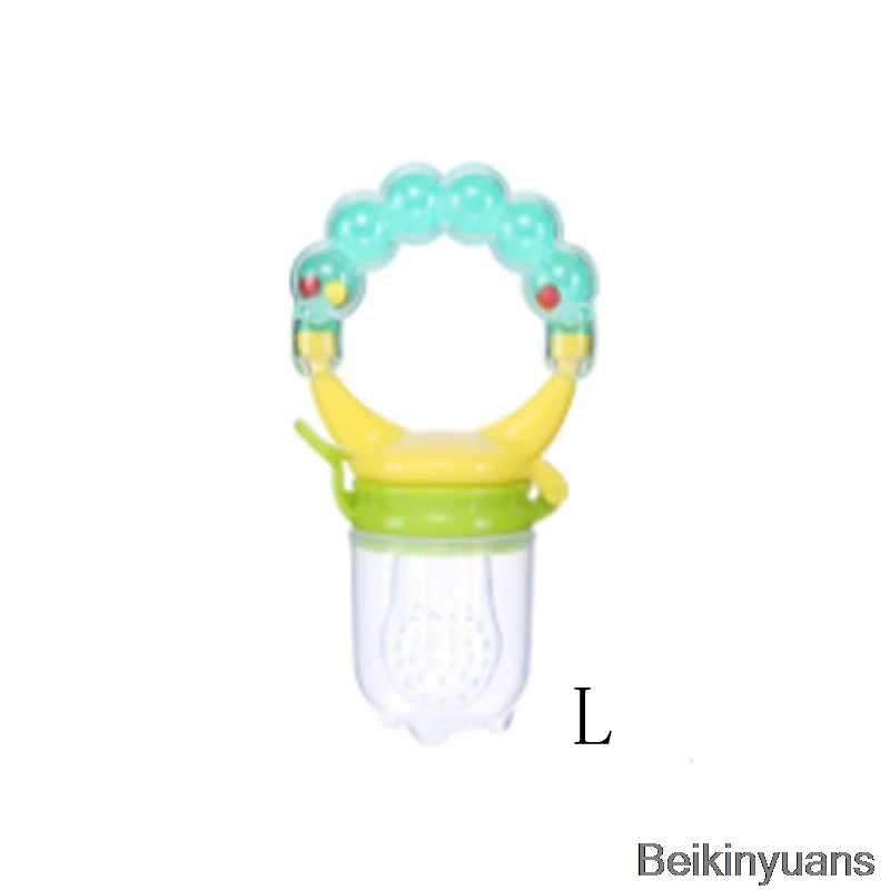 1 свежая еда детская соска детская фруктовая кормушка игрушка-кормушка колокольчик соска "bean безопасный продукт для детей соска бутылочка - Цвет: Blue L