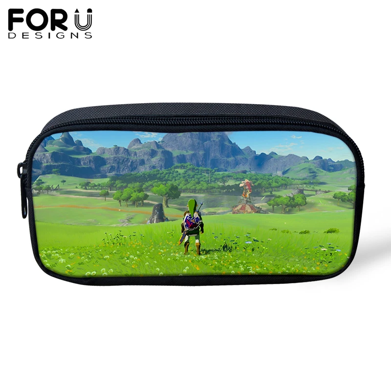 

FORUDESIGNS The Legend of Zelda Pencil Case for Boys Girl Pencil Bag Children Pen Bag Student Customize Image Pencil Holder