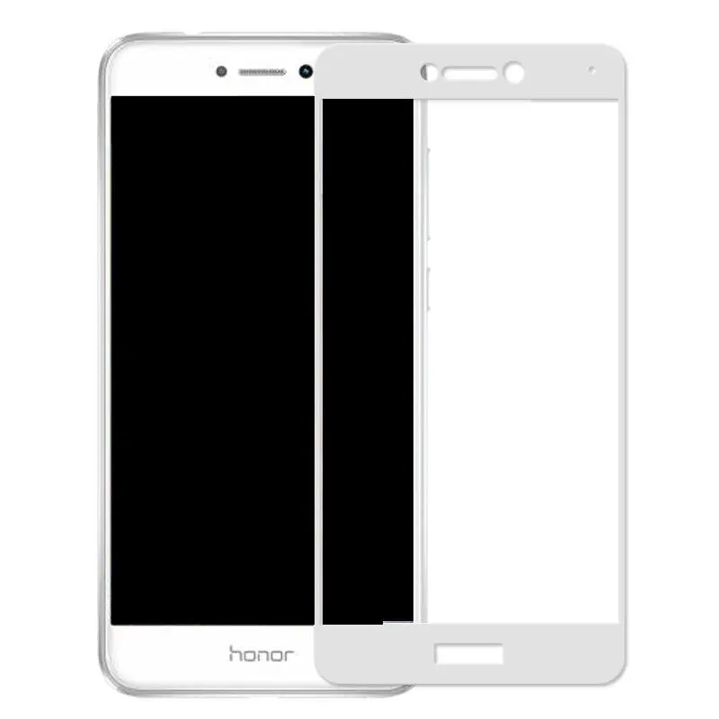 Закаленное стекло для Huawei P9 Lite 3D изогнутый край Полное покрытие Передняя защитная пленка для экрана для P9Lite черный Полное стекло - Цвет: White