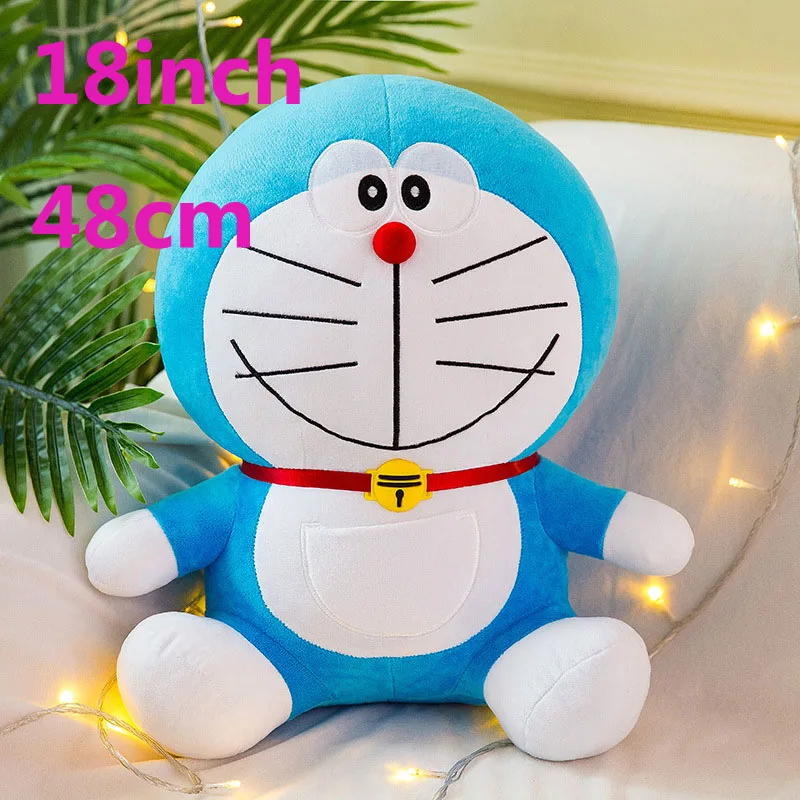 48 см, 68 см гигантские большие японский Doraemon фигурка, плюшевая игрушка мягкая кукла кошка чучело игрушки Детская кукла на день рождения подарок - Цвет: 18inch 48cm