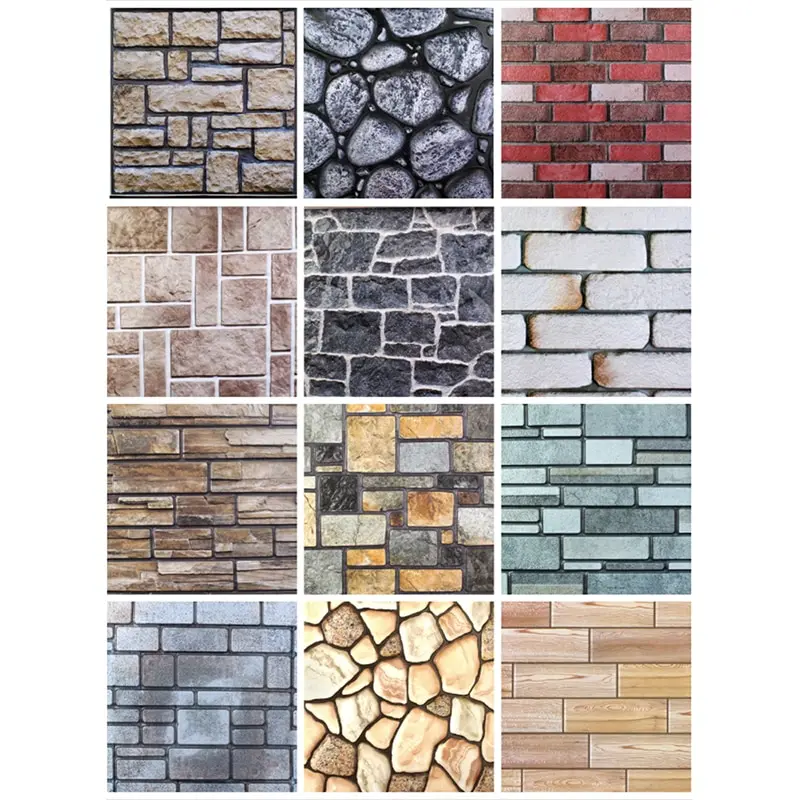 Waterproof Stone Brick Wall Sticker Self adhesive Wallpaper Home Decor
