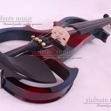 4/4 электрическая скрипка 4 струны формы много цветов твердой древесины черный белый желтый цвет пикап