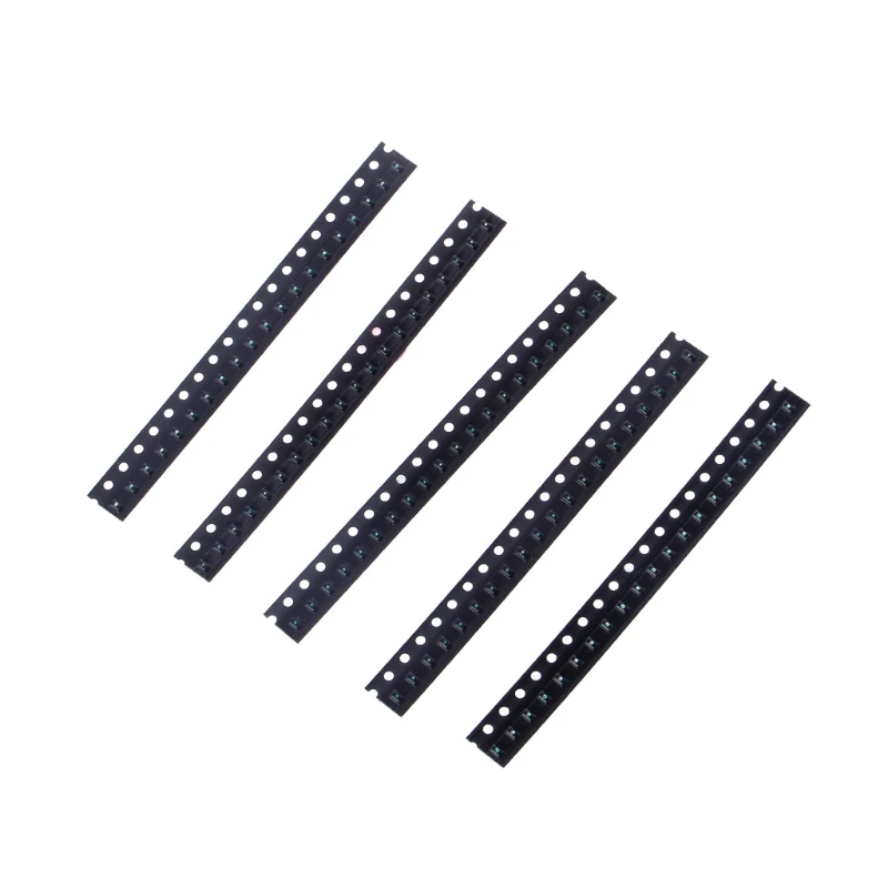 100 шт 5 видов цветов SMD 0603 светодиодный светильник красный зеленый синий желтый