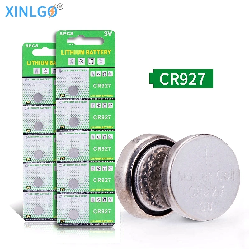 10pcs CR927 3V 3 Volt Lithium Single Use Non rechargeable Button Coin