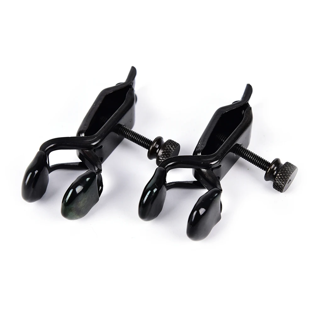 Exotic Accessories 1 Pair 6*1.3cm Body Jewelry Black Nipple Breast Clamps Clips Jewellery Bust Massager |
