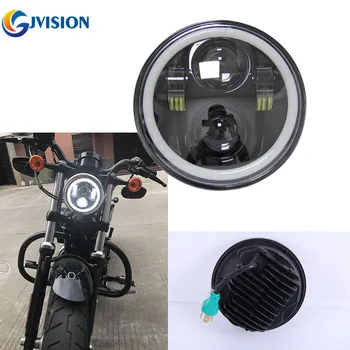 

5 3/4'' LED projection headlight with Full halo Ring for Motorcycle Dyna XL FX Softail 5.75 inch 40W LED Driving lights