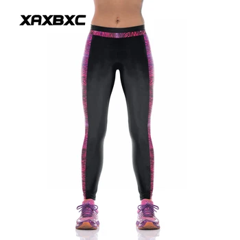 

NEW KYK1086 Sexy Girl Women Solid Striped 3D Prints High Waist Polyester Fitness Leggings Pants Plus Size