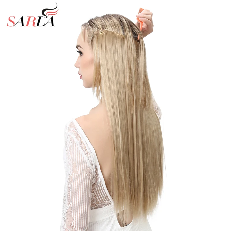 Hair Extension Wire Halo Invisible Ombre Straight 22\ Hair Extension Wire Halo Invisible Ombre Straight 22\