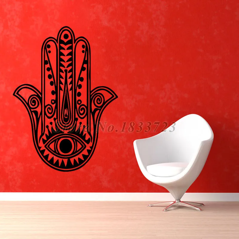 DCTOP Хамса Рук Наклейки На Стены Home Decor Мандалы Самоклеющиеся Виниловые Art Наклейка