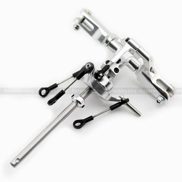 

Gartt 450 DFC Metal Flybarless Main Rotor Head Set Silver assembly For Trex 450 DFC Helicopter