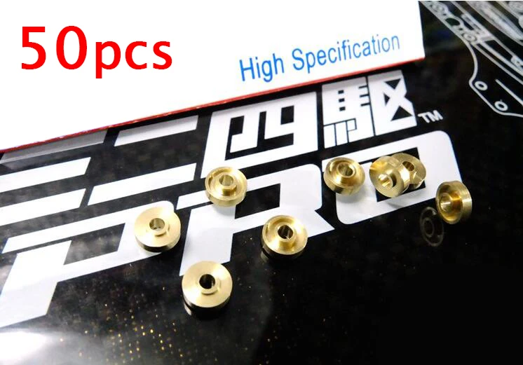 

Free Shipping 50PCS Spring Bearing Copper Spring Washers Gaskets Bushing For Hanger 94381 For Tamiya Mini 4WD RC Car Model