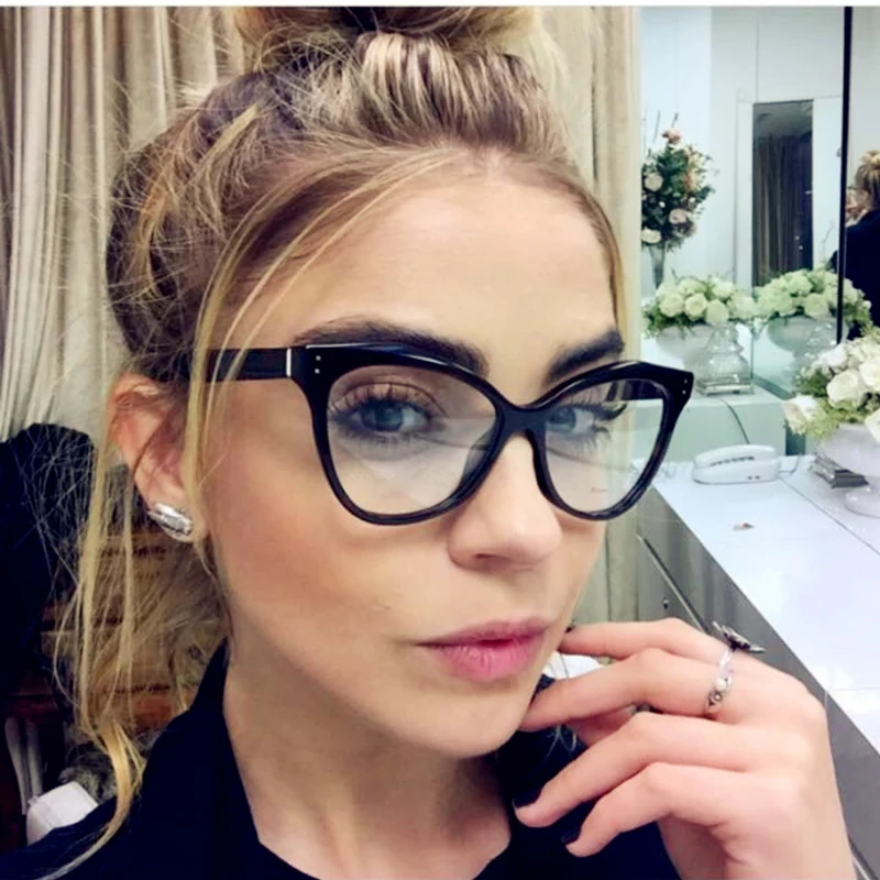 

Kottdo Fashion Brand Cat Eye Glasses Frame Sexy Women Prescription Eyeglasses Retro Eyewear Vintage Optical Clear Glasses Oculos