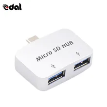 OTG тип-c USB C адаптер тип-c к USB 3,0 конвертер 2 USB интерфейс для Мобильный телефон Android телефонные кабели