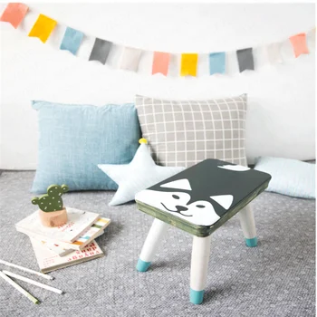 

Cute children's small bench solid wood home children's dining chair creative shoes bench