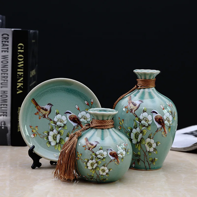

Vintage Style Desktop Ceramic Vase Animal Vase Fine Smooth Surface for Home Decoration Furnishing Articles Flower Ornaments