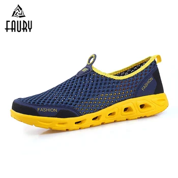 

Men's Splicing Mesh Shoes Casual Breathable Comfy Quick-dry Kitchen Working Shoes Chef Restaurant Cooking Footwear Soft Shoes