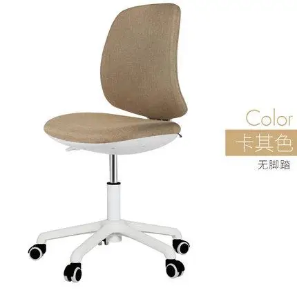 Домашний компьютерный стул, подъемный поворотный стул, простой стол и стул для учебы, офисное кресло без поручней - Цвет: Style 6