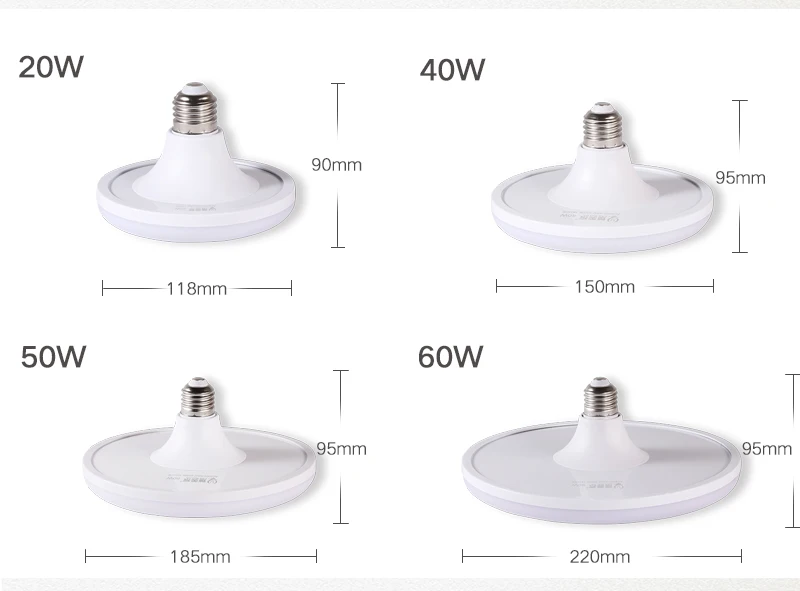 E27 Светодиодный светильник Лампада 220 В Bombillas светодиодный светильник для дома НЛО энергосберегающие лампы 15 Вт 20 Вт 40 Вт 50 Вт 60 Вт для дома светильник ing холодный белый