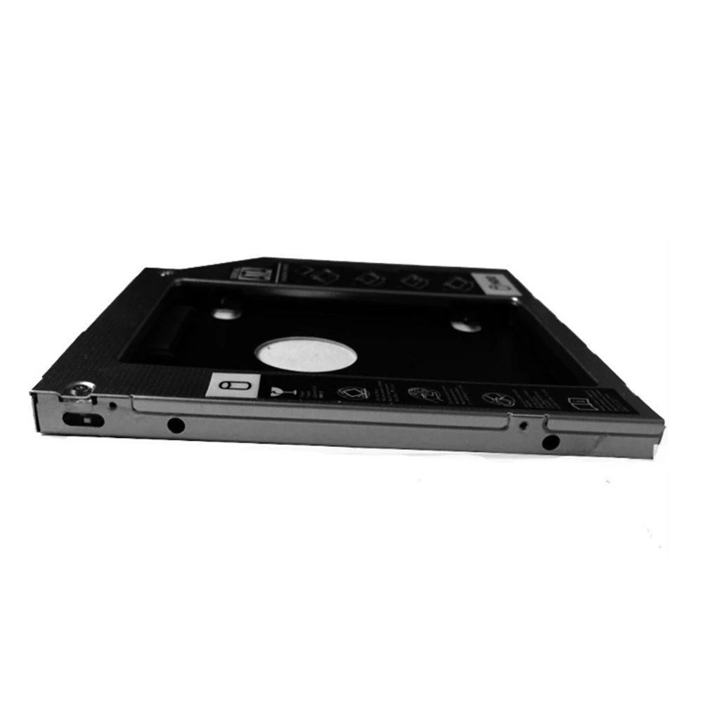 Universal Plastic HDD Caddy 12.7mm SATA 3.0 2.5" SSD Case For Laptop CD DVD ROM
