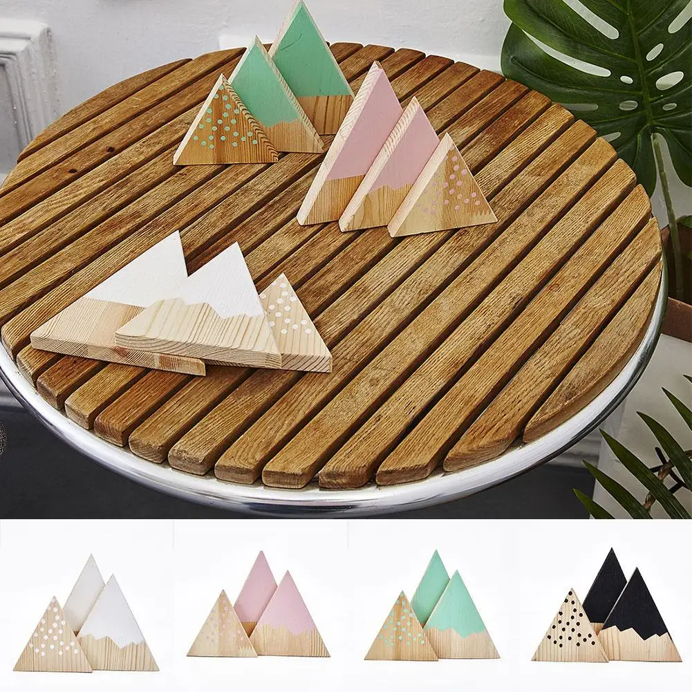 

3Pcs/Set Nordic Mountain Style Triangle Shaped Kids Bedroom Decoration Ornaments Fashion
