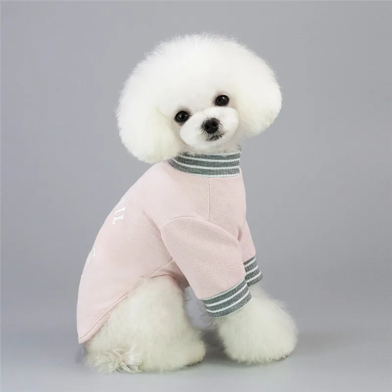 Pet Dogs весна лето хлопок дышащий мягкий жилет для маленьких собак Щенок Одежда якорь печатных Матросская футболка костюм с пуловером