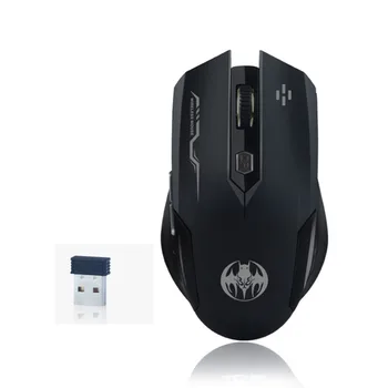 

6 Button 1600DPI Optical Mice Comfortable Mouse 1600DPI 2.4G Wireless Rechargeable Black Gaming Mouse For Office Laptops PC #LR2