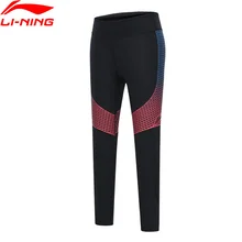 Li-Ning, женские спортивные колготки для бега, базовый слой, 73.3% полиэстер, 26.7% спандекс, подкладка, спортивные обтягивающие штаны, AULP038 CJFM19