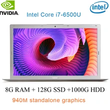 P10-02 8G RAM 128G SSD 1000G HDD Intel i7-6500u 15.6 Gaming laptop 2.5GHZ-3.1GHZ NvIDIA GeForce 940M 2G with Backlit keyboard"