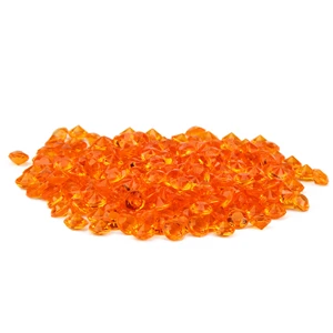 DIVV Свадебные украшения 1000 шт. ремесла бриллиант Прозрачный кристаллический центр конфетти Разбрасыватели конфетти для стола вечерние аксессуары* 30 подарок падение - Цвет: Orange