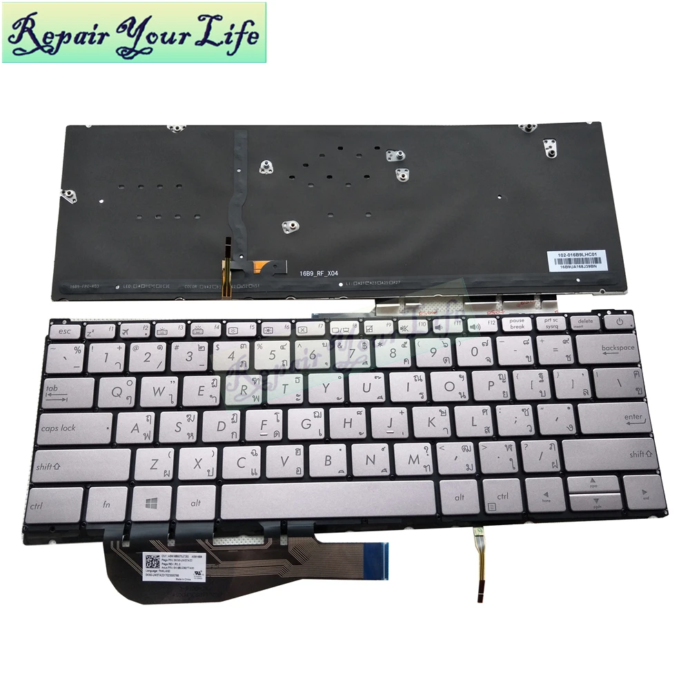 Запасная Клавиатура для ноутбука Asus ZenBook 3 UX390UA UX390 таиландский стандарт TI TA с