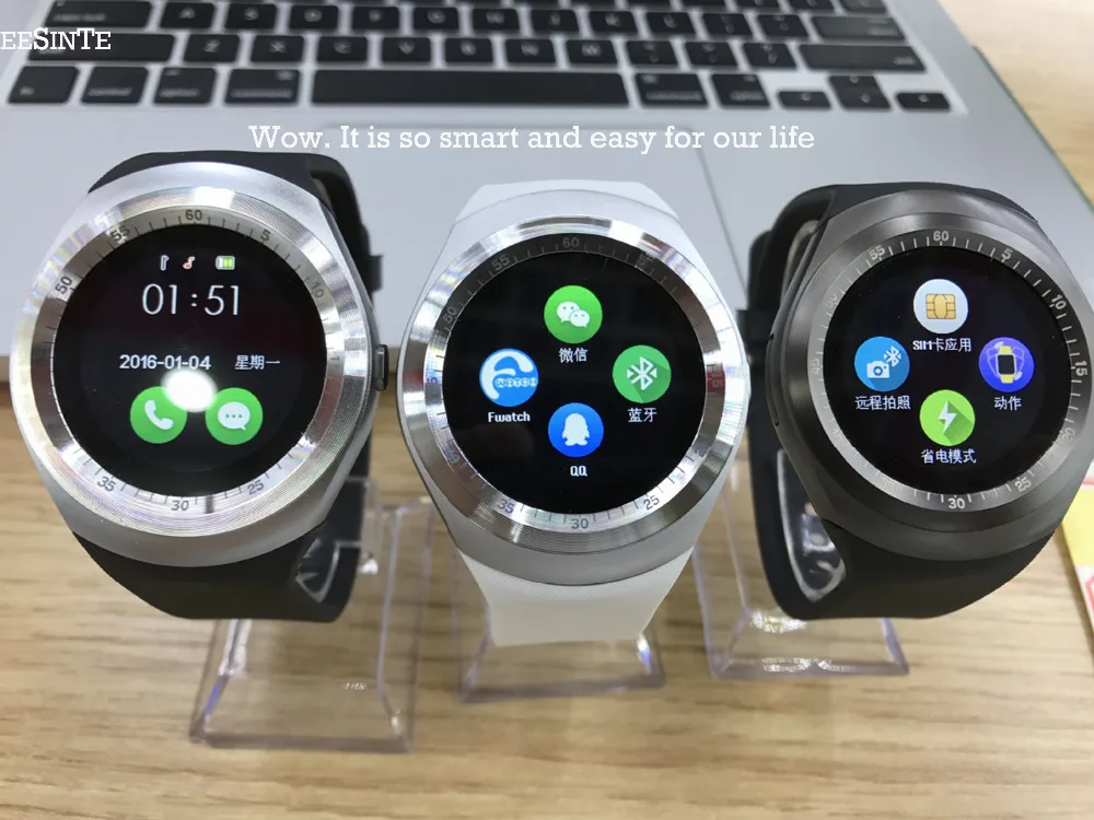 Смарт-часы Bluetooth умный Браслет Водонепроницаемый телефонный вызов поддержка с GSM Sim фитнес-трекер для информации Android